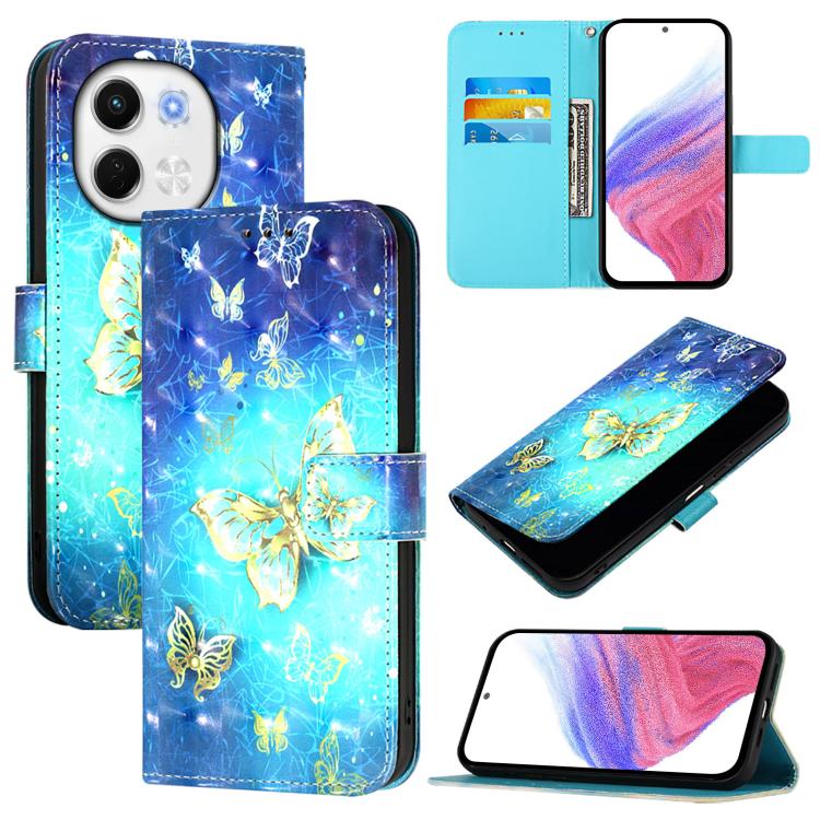 3D Painting Horizontal Flip Leather Phone Case, For Tecno Camon 50 4G, For Tecno Spark 30 5G / Pova 6 Neo 5G, For Tecno Spark Go 1 / Go 2025, For Tecno Spark 30C, For Tecno Spark 20 Pro 5G, For Tecno Pop 6C