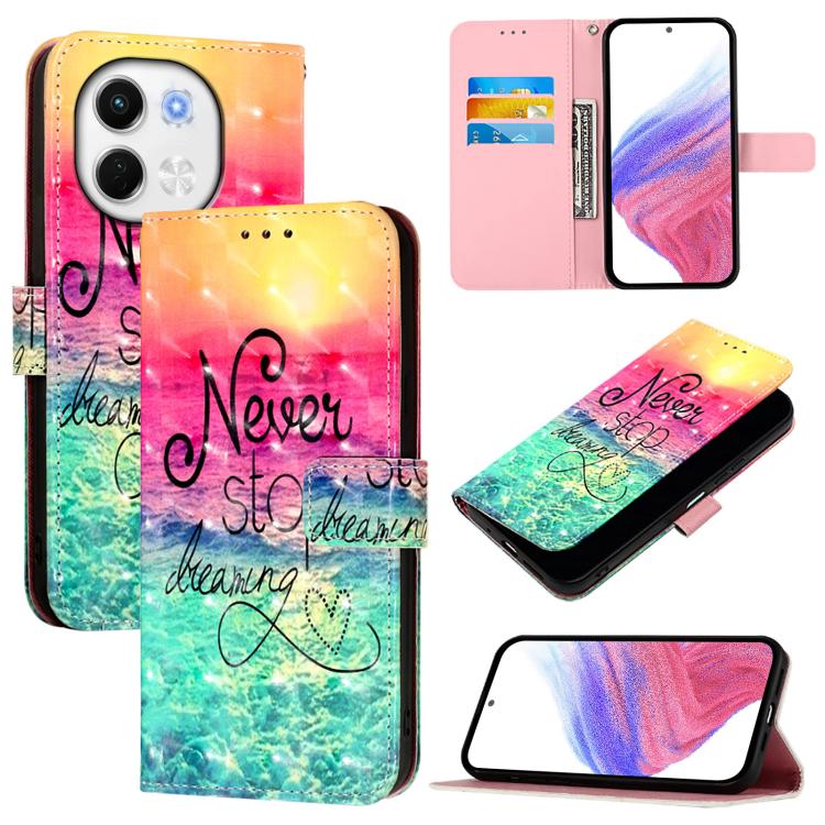 3D Painting Horizontal Flip Leather Phone Case, For Tecno Camon 50 4G, For Tecno Spark 30 5G / Pova 6 Neo 5G, For Tecno Spark Go 1 / Go 2025, For Tecno Spark 30C, For Tecno Spark 20 Pro 5G, For Tecno Pop 6C