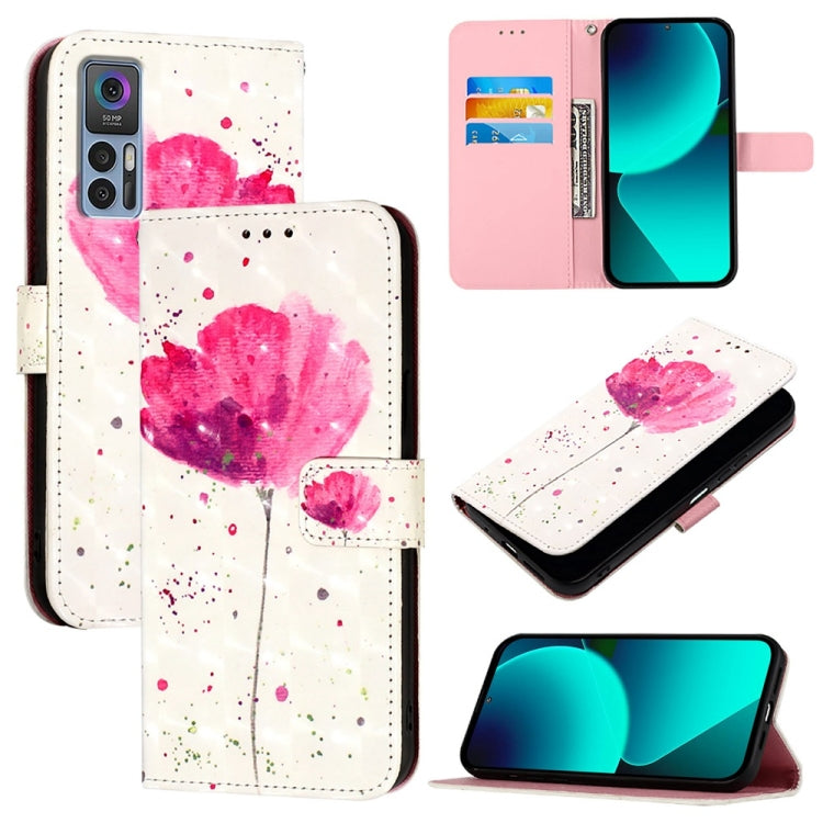 3D Painting Horizontal Flip Leather Phone Case, For TCL 30Z T602DL, For TCL 30 5G, For TCL 30 SE, For TCL 30+, For TCL 30 4G, For TCL 30 XE 5G
