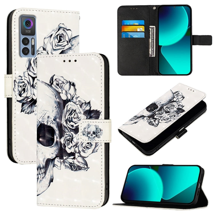 3D Painting Horizontal Flip Leather Phone Case, For TCL 30Z T602DL, For TCL 30 5G, For TCL 30 SE, For TCL 30+, For TCL 30 4G, For TCL 30 XE 5G