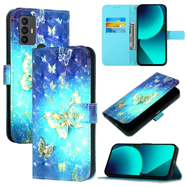3D Painting Horizontal Flip Leather Phone Case, For TCL 30Z T602DL, For TCL 30 5G, For TCL 30 SE, For TCL 30+, For TCL 30 4G, For TCL 30 XE 5G