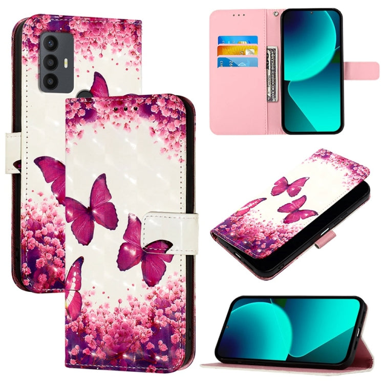 3D Painting Horizontal Flip Leather Phone Case, For TCL 30Z T602DL, For TCL 30 5G, For TCL 30 SE, For TCL 30+, For TCL 30 4G, For TCL 30 XE 5G