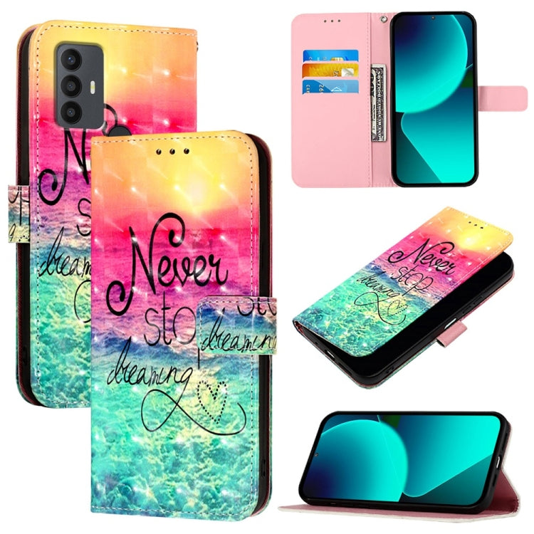 3D Painting Horizontal Flip Leather Phone Case, For TCL 30Z T602DL, For TCL 30 5G, For TCL 30 SE, For TCL 30+, For TCL 30 4G, For TCL 30 XE 5G