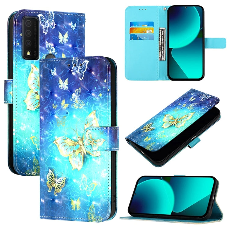 3D Painting Horizontal Flip Leather Phone Case, For TCL 30Z T602DL, For TCL 30 5G, For TCL 30 SE, For TCL 30+, For TCL 30 4G, For TCL 30 XE 5G