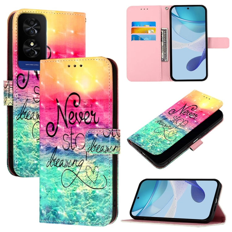 3D Painting Horizontal Flip Leather Phone Case, For TCL 50 XE 5G, For TCL 50 5G, For TCL 50 SE, For TCL 501, For TCL 505, For TCL 502