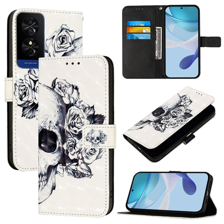 3D Painting Horizontal Flip Leather Phone Case, For TCL 50 XE 5G, For TCL 50 5G, For TCL 50 SE, For TCL 501, For TCL 505, For TCL 502