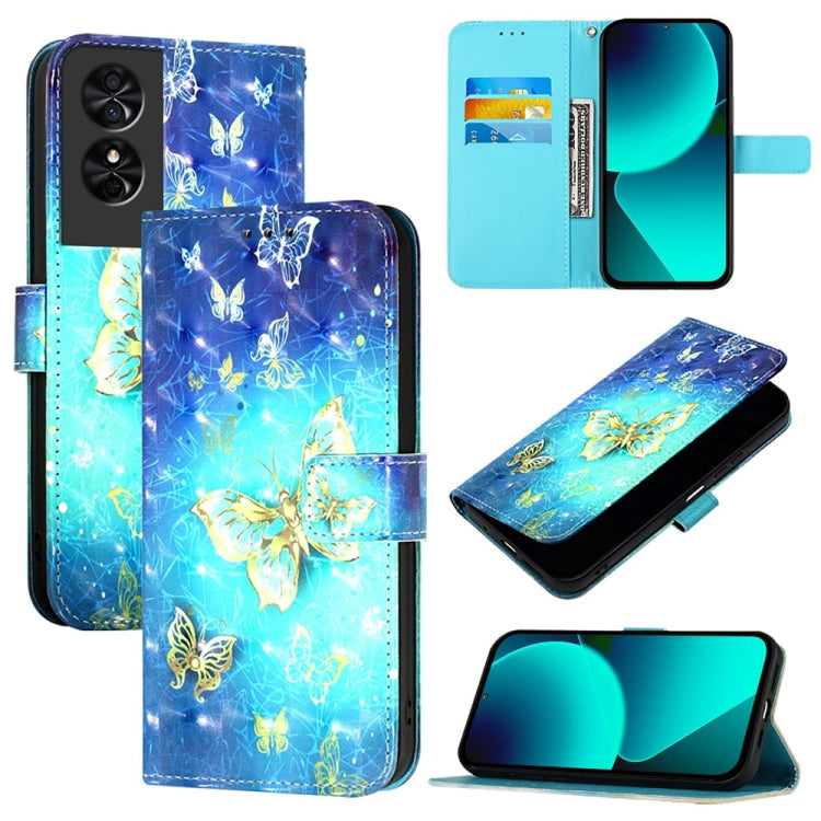 3D Painting Horizontal Flip Leather Phone Case, For TCL 50 XE 5G, For TCL 50 5G, For TCL 50 SE, For TCL 501, For TCL 505, For TCL 502