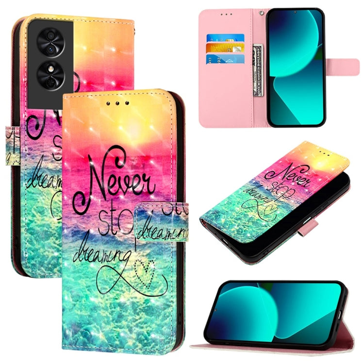 3D Painting Horizontal Flip Leather Phone Case, For TCL 50 XE 5G, For TCL 50 5G, For TCL 50 SE, For TCL 501, For TCL 505, For TCL 502