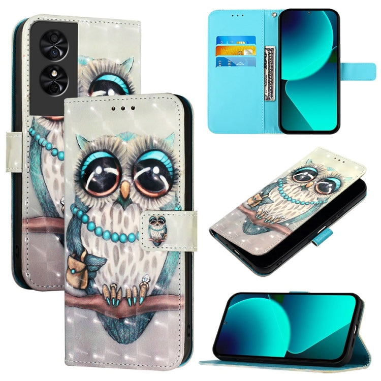 3D Painting Horizontal Flip Leather Phone Case, For TCL 50 XE 5G, For TCL 50 5G, For TCL 50 SE, For TCL 501, For TCL 505, For TCL 502