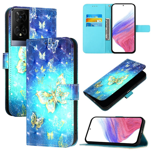 3D Painting Horizontal Flip Leather Phone Case, For TCL 50 XE 5G, For TCL 50 5G, For TCL 50 SE, For TCL 501, For TCL 505, For TCL 502