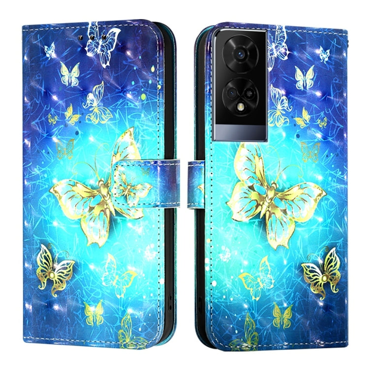 3D Painting Horizontal Flip Leather Phone Case, For TCL 50 XE 5G, For TCL 50 5G, For TCL 50 SE, For TCL 501, For TCL 505, For TCL 502