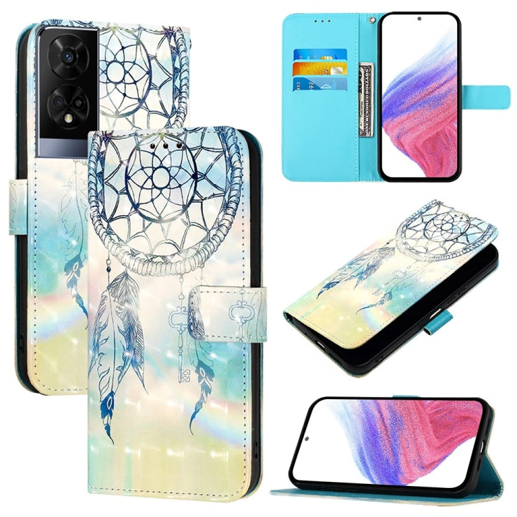 3D Painting Horizontal Flip Leather Phone Case, For TCL 50 XE 5G, For TCL 50 5G, For TCL 50 SE, For TCL 501, For TCL 505, For TCL 502