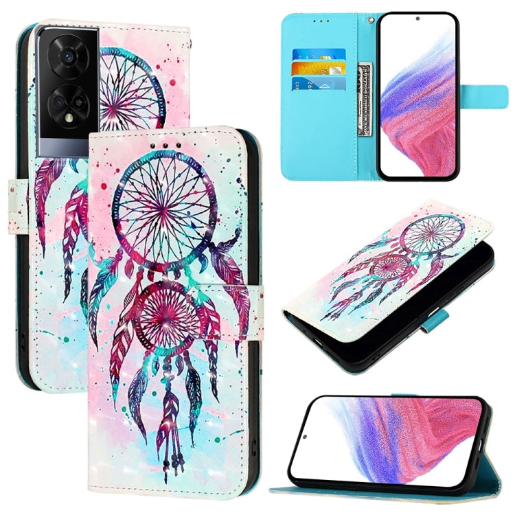 3D Painting Horizontal Flip Leather Phone Case, For TCL 50 XE 5G, For TCL 50 5G, For TCL 50 SE, For TCL 501, For TCL 505, For TCL 502