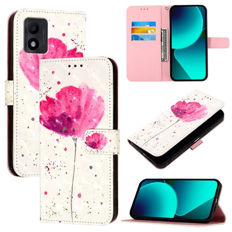 3D Painting Horizontal Flip Leather Phone Case, For TCL 306, For TCL 305 / 306 / 30 SE AL02, For TCL Stylus 5G, For TCL 303, For TCL 30T T603DL, For TCL 30 Z T602DL