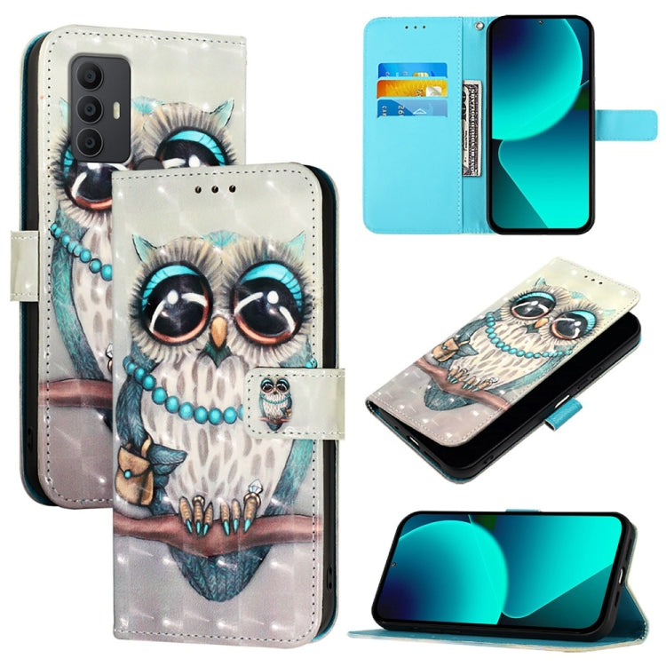 3D Painting Horizontal Flip Leather Phone Case, For TCL 306, For TCL 305 / 306 / 30 SE AL02, For TCL Stylus 5G, For TCL 303, For TCL 30T T603DL, For TCL 30 Z T602DL