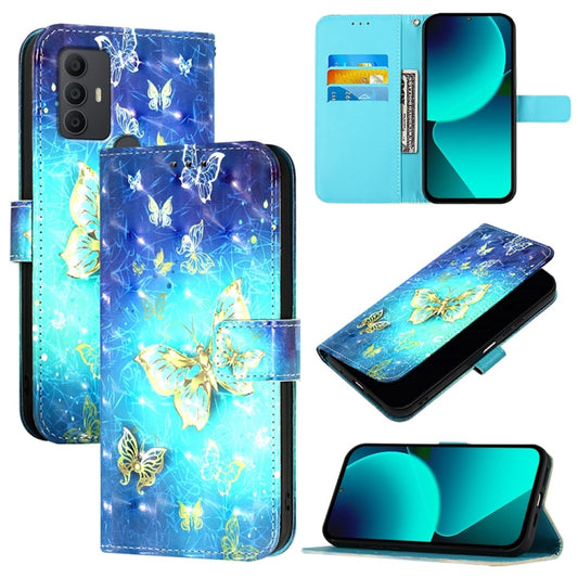 3D Painting Horizontal Flip Leather Phone Case, For TCL 306, For TCL 305 / 306 / 30 SE AL02, For TCL Stylus 5G, For TCL 303, For TCL 30T T603DL, For TCL 30 Z T602DL