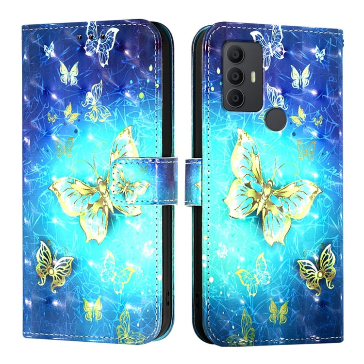 3D Painting Horizontal Flip Leather Phone Case, For TCL 306, For TCL 305 / 306 / 30 SE AL02, For TCL Stylus 5G, For TCL 303, For TCL 30T T603DL, For TCL 30 Z T602DL