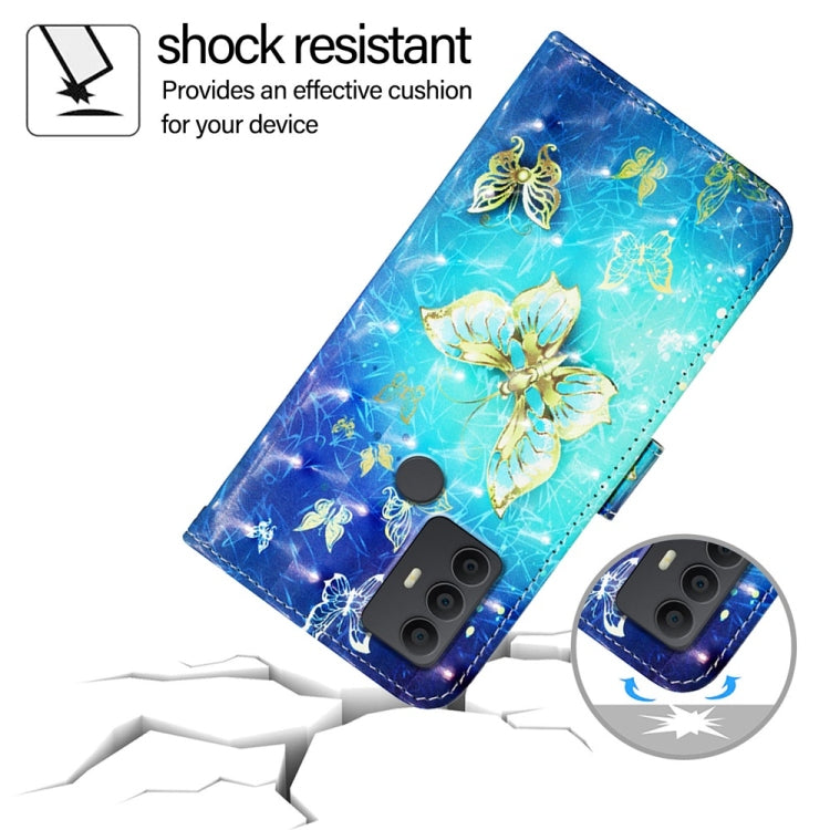 3D Painting Horizontal Flip Leather Phone Case, For TCL 306, For TCL 305 / 306 / 30 SE AL02, For TCL Stylus 5G, For TCL 303, For TCL 30T T603DL, For TCL 30 Z T602DL