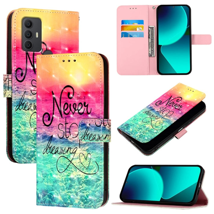3D Painting Horizontal Flip Leather Phone Case, For TCL 306, For TCL 305 / 306 / 30 SE AL02, For TCL Stylus 5G, For TCL 303, For TCL 30T T603DL, For TCL 30 Z T602DL