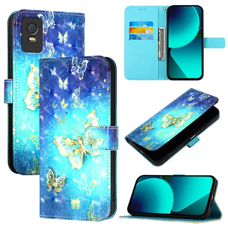 3D Painting Horizontal Flip Leather Phone Case, For TCL 405 / 406 / 408, For TCL 40 XL / 40 T T608DL, For TCL 40 SE, For TCL 403, For TCL 40 R 5G, For TCL 30 XL T701DL