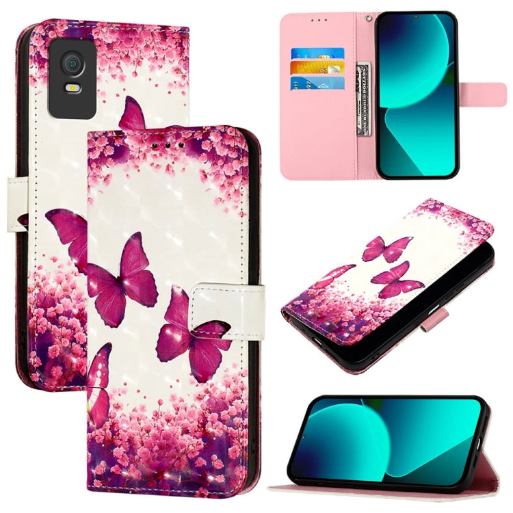 3D Painting Horizontal Flip Leather Phone Case, For TCL 405 / 406 / 408, For TCL 40 XL / 40 T T608DL, For TCL 40 SE, For TCL 403, For TCL 40 R 5G, For TCL 30 XL T701DL