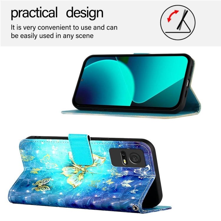 3D Painting Horizontal Flip Leather Phone Case, For TCL 405 / 406 / 408, For TCL 40 XL / 40 T T608DL, For TCL 40 SE, For TCL 403, For TCL 40 R 5G, For TCL 30 XL T701DL