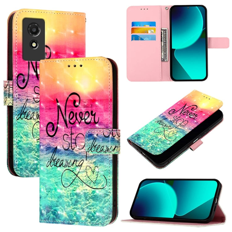 3D Painting Horizontal Flip Leather Phone Case, For TCL 50 XE 5G, For TCL 50 5G, For TCL 50 SE, For TCL 501, For TCL 505, For TCL 502