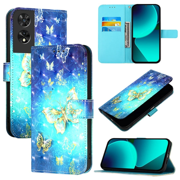 3D Painting Horizontal Flip Leather Phone Case, For TCL 50 XE 5G, For TCL 50 5G, For TCL 50 SE, For TCL 501, For TCL 505, For TCL 502