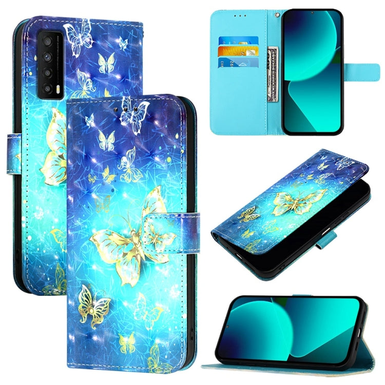 3D Painting Horizontal Flip Leather Phone Case, For TCL 306, For TCL 305 / 306 / 30 SE AL02, For TCL Stylus 5G, For TCL 303, For TCL 30T T603DL, For TCL 30 Z T602DL