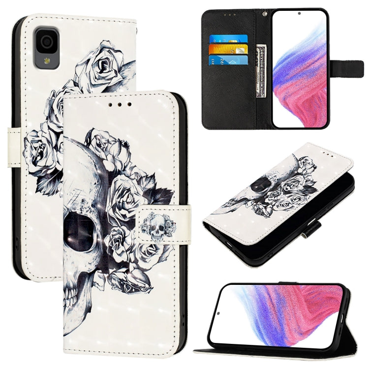 3D Painting Horizontal Flip Leather Phone Case, For TCL 306, For TCL 305 / 306 / 30 SE AL02, For TCL Stylus 5G, For TCL 303, For TCL 30T T603DL, For TCL 30 Z T602DL