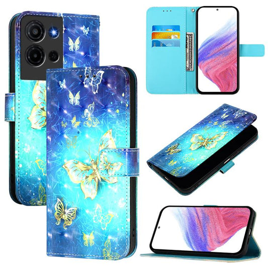 3D Painting Horizontal Flip Leather Phone Case, For TCL K32 / K33 5G, For TCL 605 / 60 SE, For TCL 50 Pro NxtPaper, For TCL 50 LE 5G, For TCL 201, For TCL 50 XL 5G