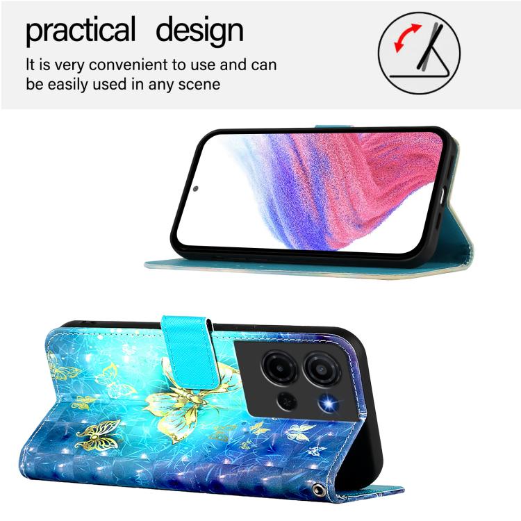 3D Painting Horizontal Flip Leather Phone Case, For TCL K32 / K33 5G, For TCL 605 / 60 SE, For TCL 50 Pro NxtPaper, For TCL 50 LE 5G, For TCL 201, For TCL 50 XL 5G