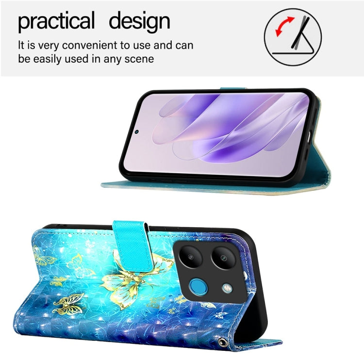 3D Painting Horizontal Flip Leather Phone Case, For Infinix Smart 7 HD / Smart 7 India, For Infinix Note 30 5G / Note 30 Pro, For Infinix Note 30i, For Infinix Note 30 4G, For Infinix Note 30 VIP, For Infinix Hot 30i