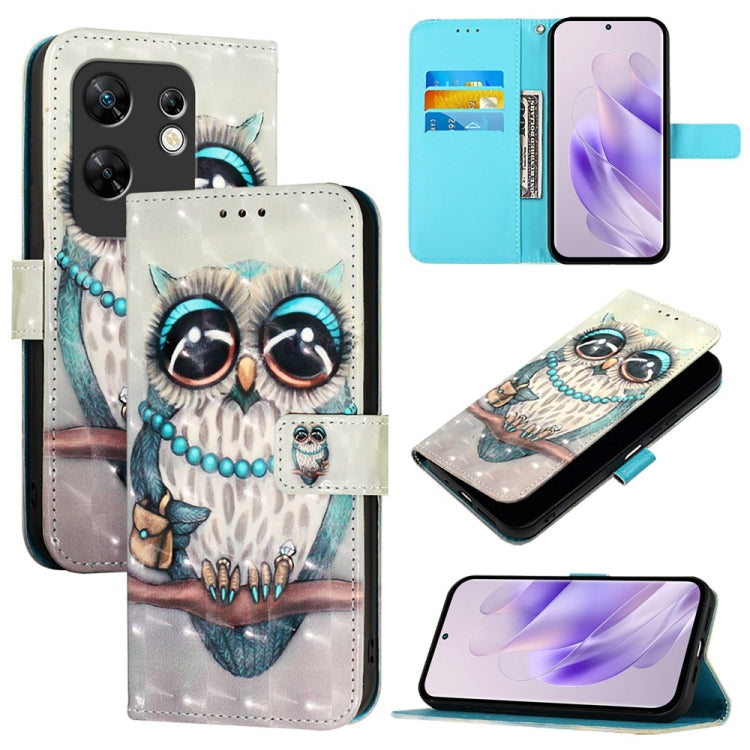 3D Painting Horizontal Flip Leather Phone Case, For Infinix Hot 40i, For Infinix Smart 8, For Infinix Zero 30 4G, For Infinix Zero 30 5G, For Infinix Hot 30 5G, For Infinix Hot 30 Play / Hot 30 Play NFC