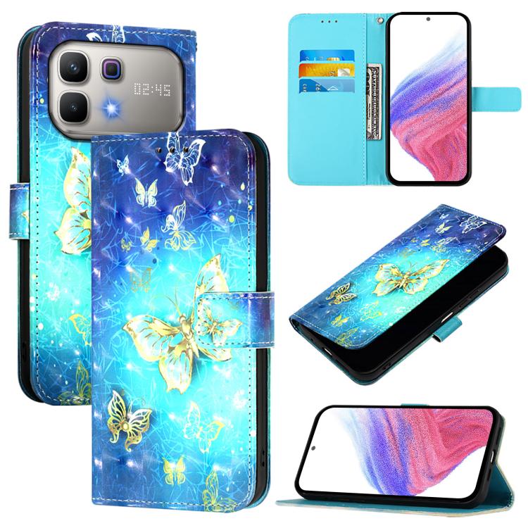 3D Painting Horizontal Flip Leather Phone Case, For Infinix GT 50 Pro 5G, For Infinix Note Edge 5G, For Infinix Smart 20 4G, For Infinix Note 60 / 60 Pro 5G, For Infinix Smart 10 4G / Tecno Pop 10, For Infinix Hot 50i 5G / Smart 9 4G