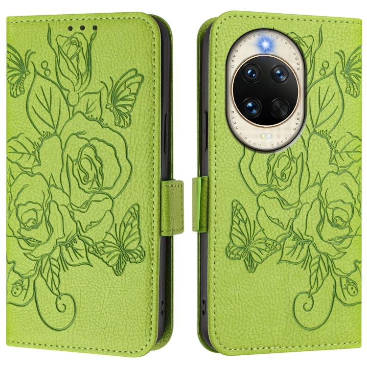 Embossed Rose RFID Anti-theft Leather Phone Case, For Huawei nova 14 5G, For Huawei nova 13 Pro, For Huawei nova 13 / nova 12, For Huawei nova 12i 4G, For Huawei nova 12s 4G, For Huawei Pura 70 Pro, For Huawei Pura 70, For Huawei Mate 60 Pro / 60 Pro+