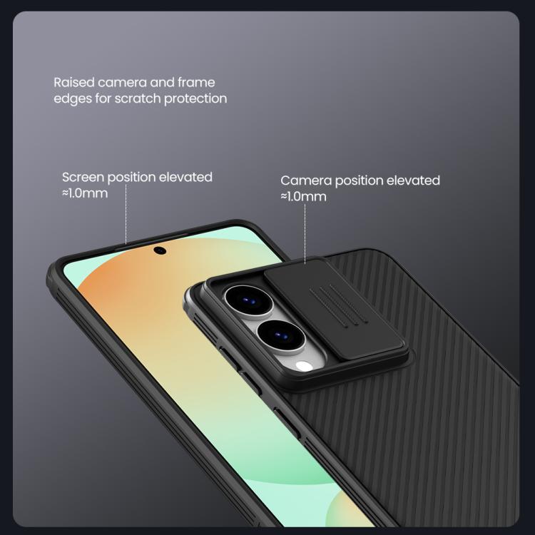NILLKIN Black Mirror Pro Series Camshield PC Phone Case, For Samsung Galaxy S25 Edge 5G, For Samsung Galaxy S25 5G, For Samsung Galaxy S25+ 5G, For Samsung Galaxy S25 Ultra 5G, For Samsung Galaxy S24 FE 5G