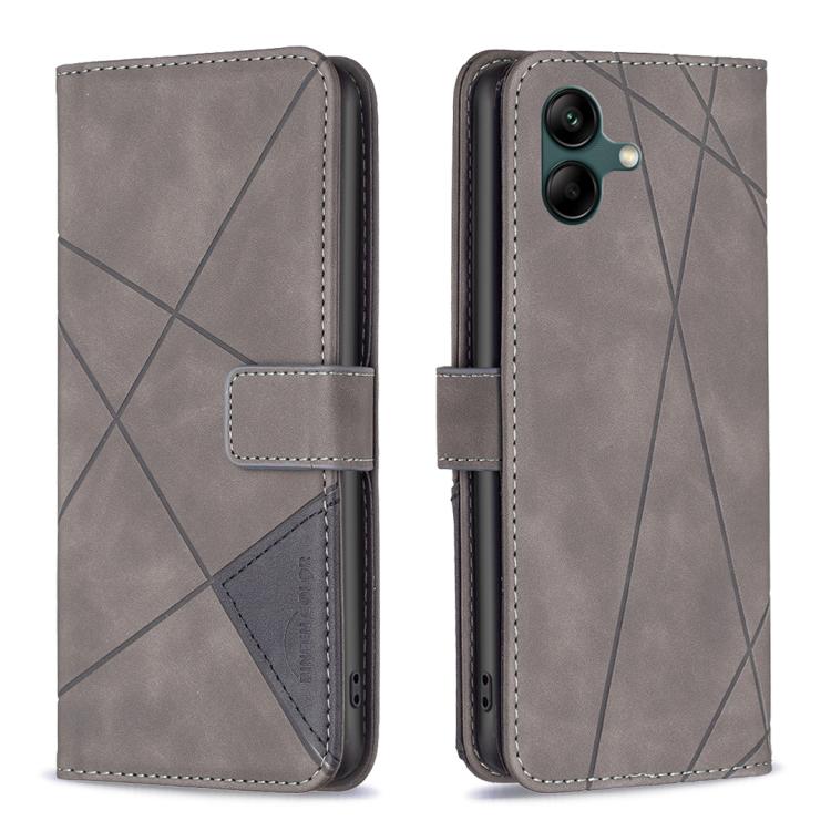 Magnetic Buckle Rhombus Texture Leather Phone Case, For Samsung Galaxy M36 5G, For Samsung Galaxy M16 5G / F16 5G, For Samsung Galaxy M06 5G / F06 5G, For Samsung Galaxy M35, For Samsung Galaxy XCover 7 Pro