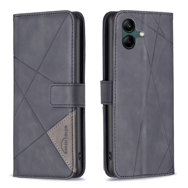 Magnetic Buckle Rhombus Texture Leather Phone Case, For Samsung Galaxy M36 5G, For Samsung Galaxy M16 5G / F16 5G, For Samsung Galaxy M06 5G / F06 5G, For Samsung Galaxy M35, For Samsung Galaxy XCover 7 Pro