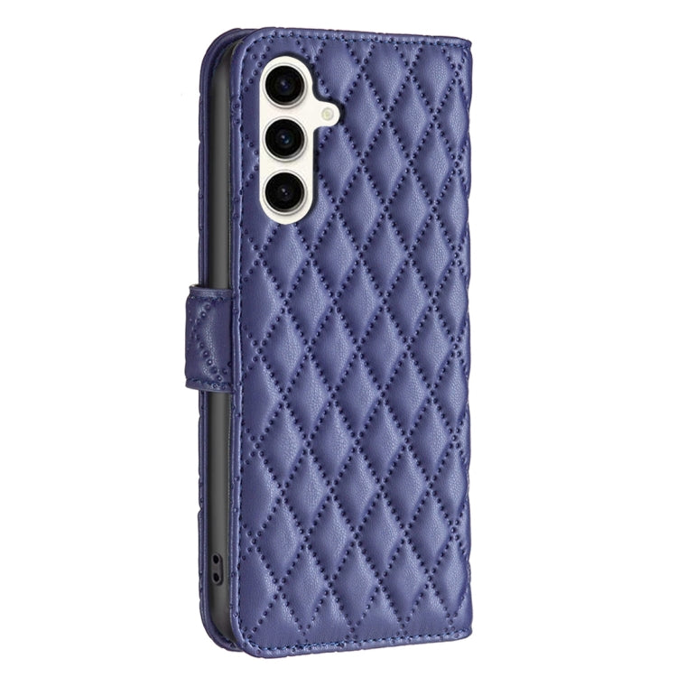 Diamond Lattice Wallet Flip Leather Phone Case, For Samsung Galaxy M35