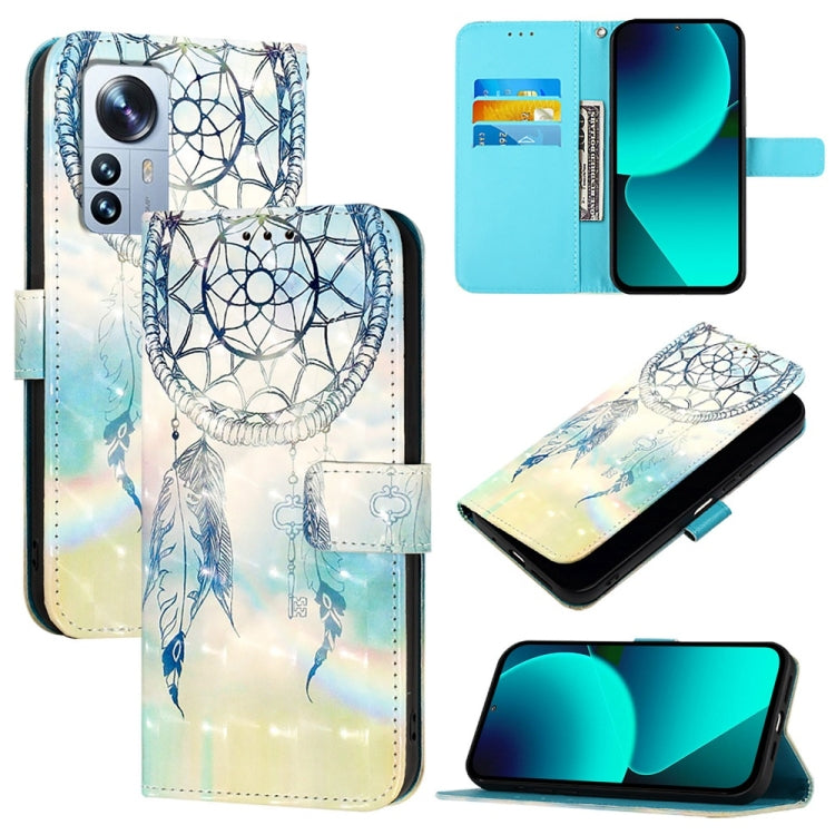 3D Painting Horizontal Flip Leather Phone Case, For Xiaomi 13 Pro, For Xiaomi 13, For Xiaomi 12S Ultra, For Xiaomi 12 Pro / 12S Pro, For Xiaomi 12 / 12X / 12S, For Xiaomi Poco X4 NFC