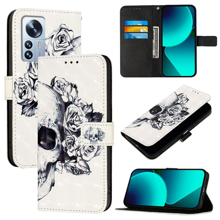 3D Painting Horizontal Flip Leather Phone Case, For Xiaomi 13 Pro, For Xiaomi 13, For Xiaomi 12S Ultra, For Xiaomi 12 Pro / 12S Pro, For Xiaomi 12 / 12X / 12S, For Xiaomi Poco X4 NFC