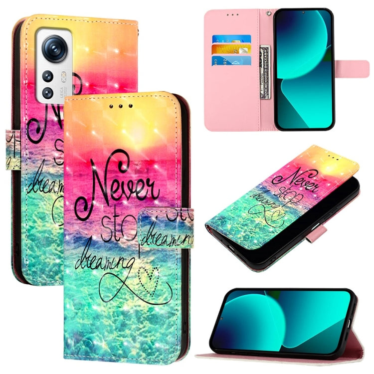 3D Painting Horizontal Flip Leather Phone Case, For Xiaomi 13 Pro, For Xiaomi 13, For Xiaomi 12S Ultra, For Xiaomi 12 Pro / 12S Pro, For Xiaomi 12 / 12X / 12S, For Xiaomi Poco X4 NFC