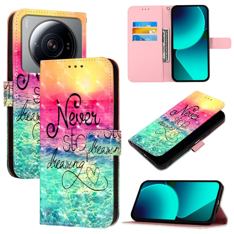 3D Painting Horizontal Flip Leather Phone Case, For Xiaomi 13 Pro, For Xiaomi 13, For Xiaomi 12S Ultra, For Xiaomi 12 Pro / 12S Pro, For Xiaomi 12 / 12X / 12S, For Xiaomi Poco X4 NFC