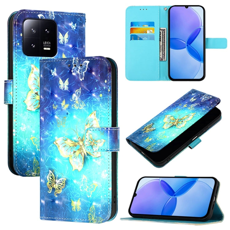 3D Painting Horizontal Flip Leather Phone Case, For Xiaomi 13 Pro, For Xiaomi 13, For Xiaomi 12S Ultra, For Xiaomi 12 Pro / 12S Pro, For Xiaomi 12 / 12X / 12S, For Xiaomi Poco X4 NFC