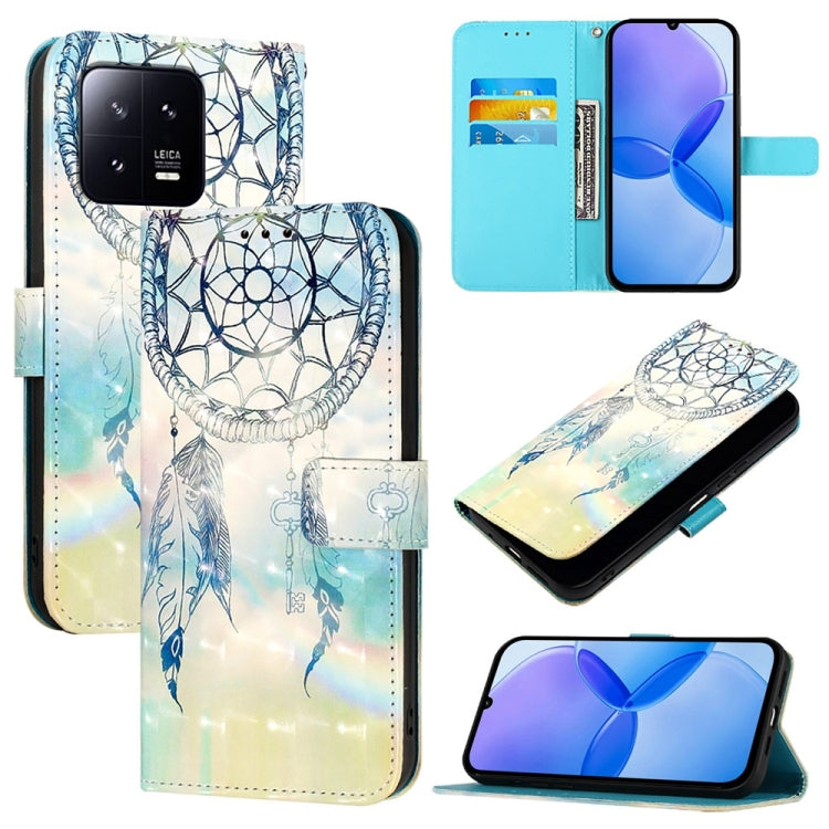 3D Painting Horizontal Flip Leather Phone Case, For Xiaomi 13 Pro, For Xiaomi 13, For Xiaomi 12S Ultra, For Xiaomi 12 Pro / 12S Pro, For Xiaomi 12 / 12X / 12S, For Xiaomi Poco X4 NFC