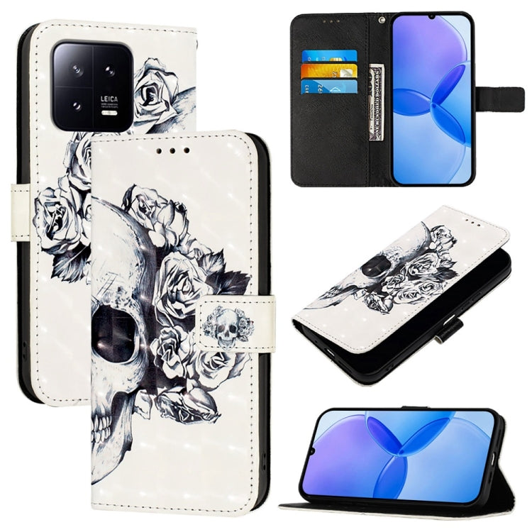 3D Painting Horizontal Flip Leather Phone Case, For Xiaomi 13 Pro, For Xiaomi 13, For Xiaomi 12S Ultra, For Xiaomi 12 Pro / 12S Pro, For Xiaomi 12 / 12X / 12S, For Xiaomi Poco X4 NFC