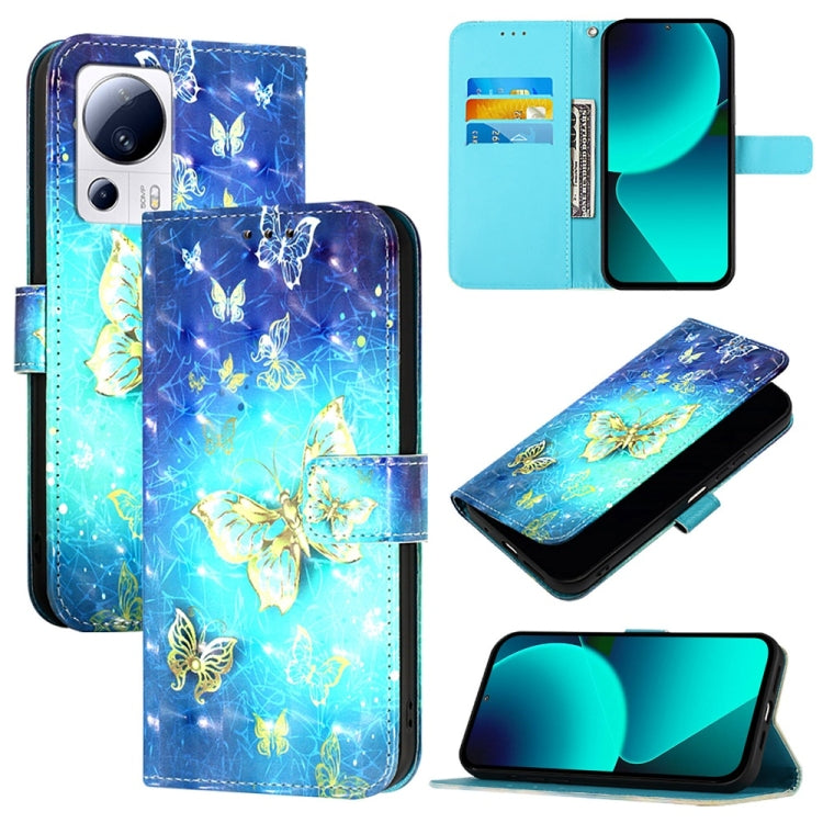 3D Painting Horizontal Flip Leather Phone Case, For Xiaomi 14 Pro, For Xiaomi 14, For Xiaomi 13T Global / 13T Pro Global, For Xiaomi 13 Ultra, For Xiaomi Civi 3, For Xiaomi 13 Lite / Civi 2