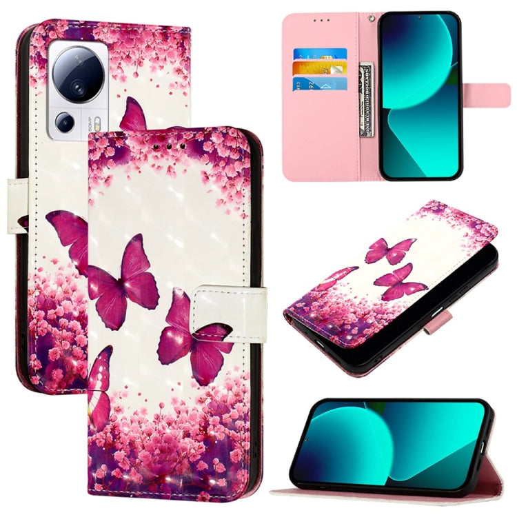 3D Painting Horizontal Flip Leather Phone Case, For Xiaomi 14 Pro, For Xiaomi 14, For Xiaomi 13T Global / 13T Pro Global, For Xiaomi 13 Ultra, For Xiaomi Civi 3, For Xiaomi 13 Lite / Civi 2
