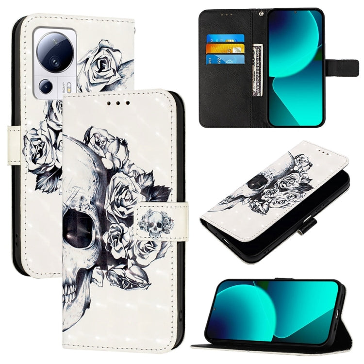 3D Painting Horizontal Flip Leather Phone Case, For Xiaomi 14 Pro, For Xiaomi 14, For Xiaomi 13T Global / 13T Pro Global, For Xiaomi 13 Ultra, For Xiaomi Civi 3, For Xiaomi 13 Lite / Civi 2